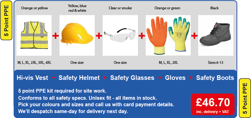 5 point site PPE kit